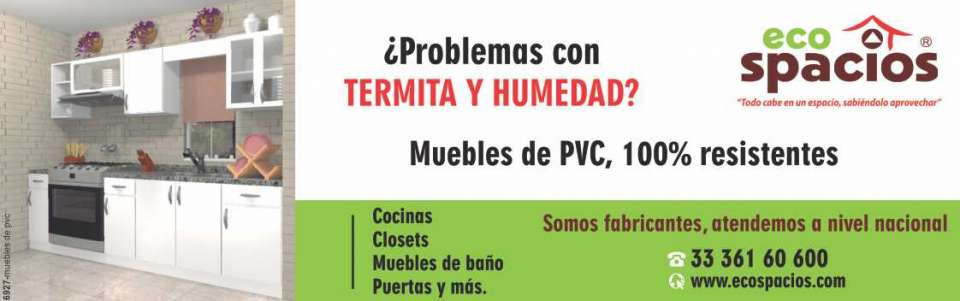 PVC furniture, 100% resistant, Problems with Thermite and Humidity? We are manufacturers, kitchens, closets, bathroom furniture, doors, we serve nationally