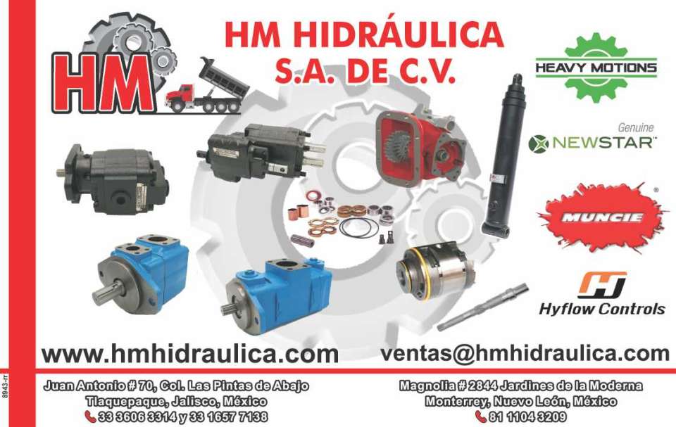 Proveedores de soluciones integrales para sus equipos hidraulicos. Lideres en ventas de equipos hidraulicos. Tomas de fuerza, bombas de levante y equipo movil, armado de bombas a la medida